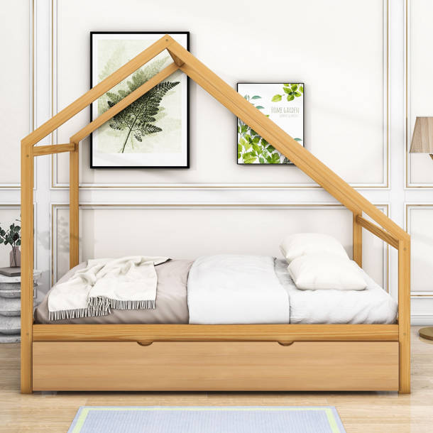 Isabelle & Max™ Wooden House Platform Bed with Trundle & Reviews Wayfair